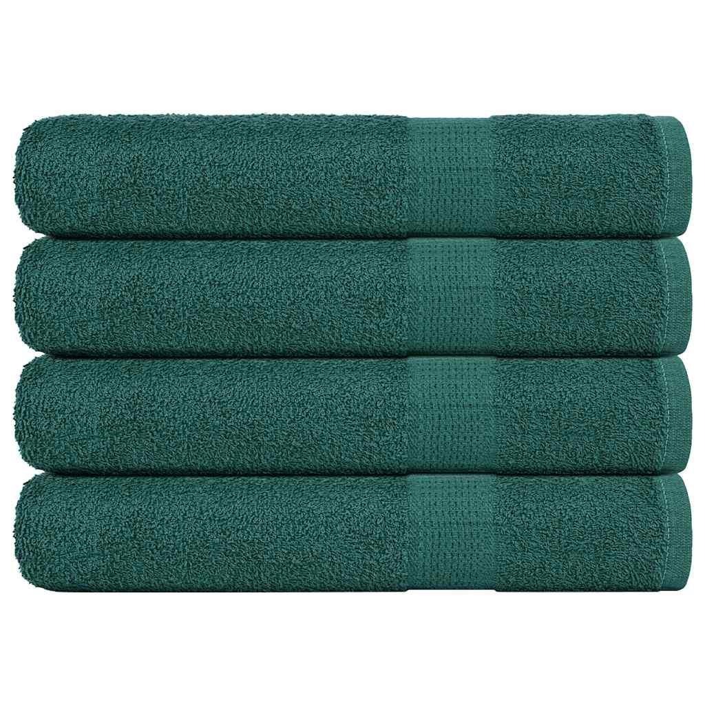 Prosoape 4 buc Verde 100x200 cm 360 g/m² 100% bumbac