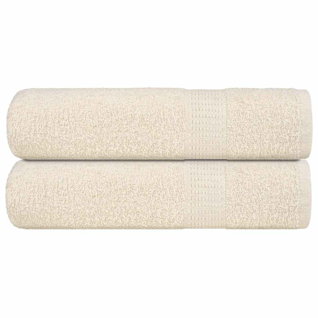 Prosoape de baie 2 buc crem 100x150 cm 360 g/m² 100% bumbac