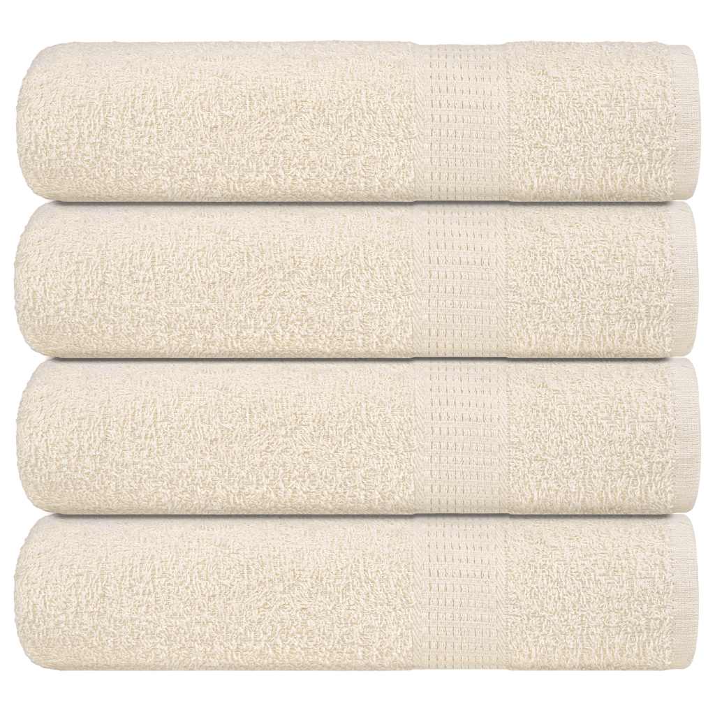 Prosoape de baie 4 buc crem 100x150 cm 360 g/m² 100% bumbac