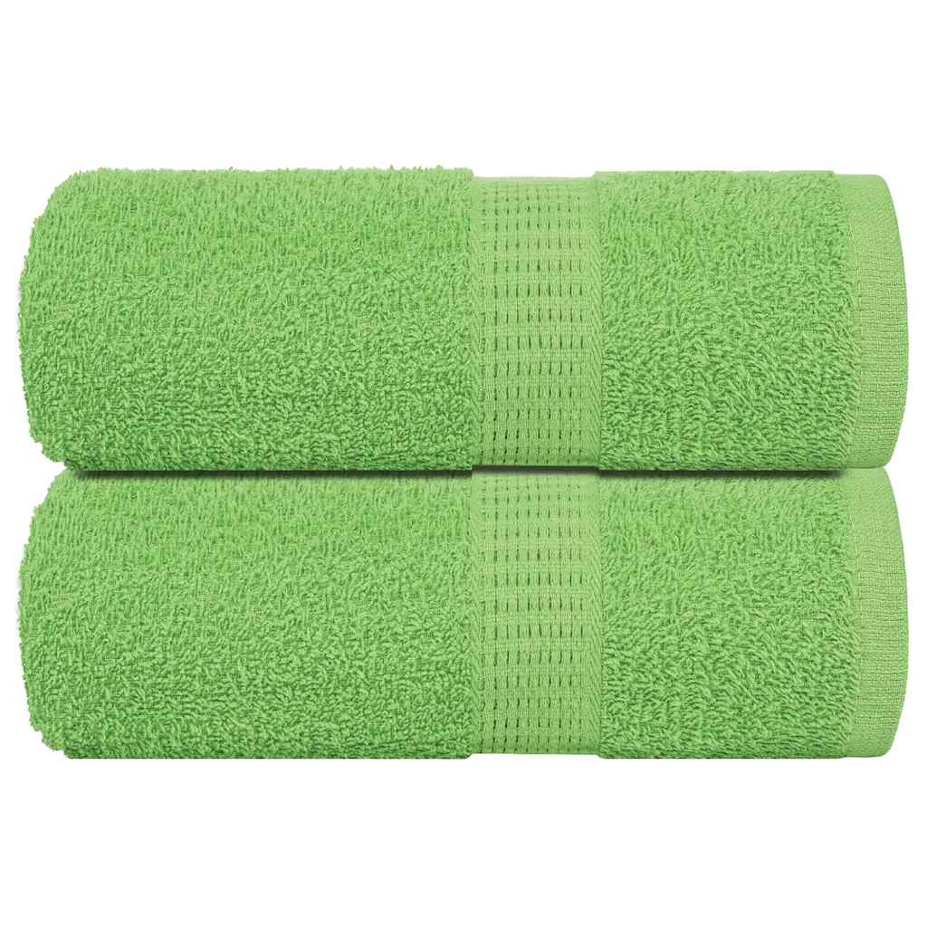 Prosoape de săpun 2 buc Verde măr 30x30 cm 360 g/m² 100% bumbac