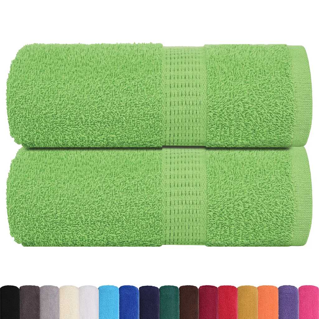 Prosoape de săpun 2 buc Verde măr 30x30 cm 360 g/m² 100% bumbac