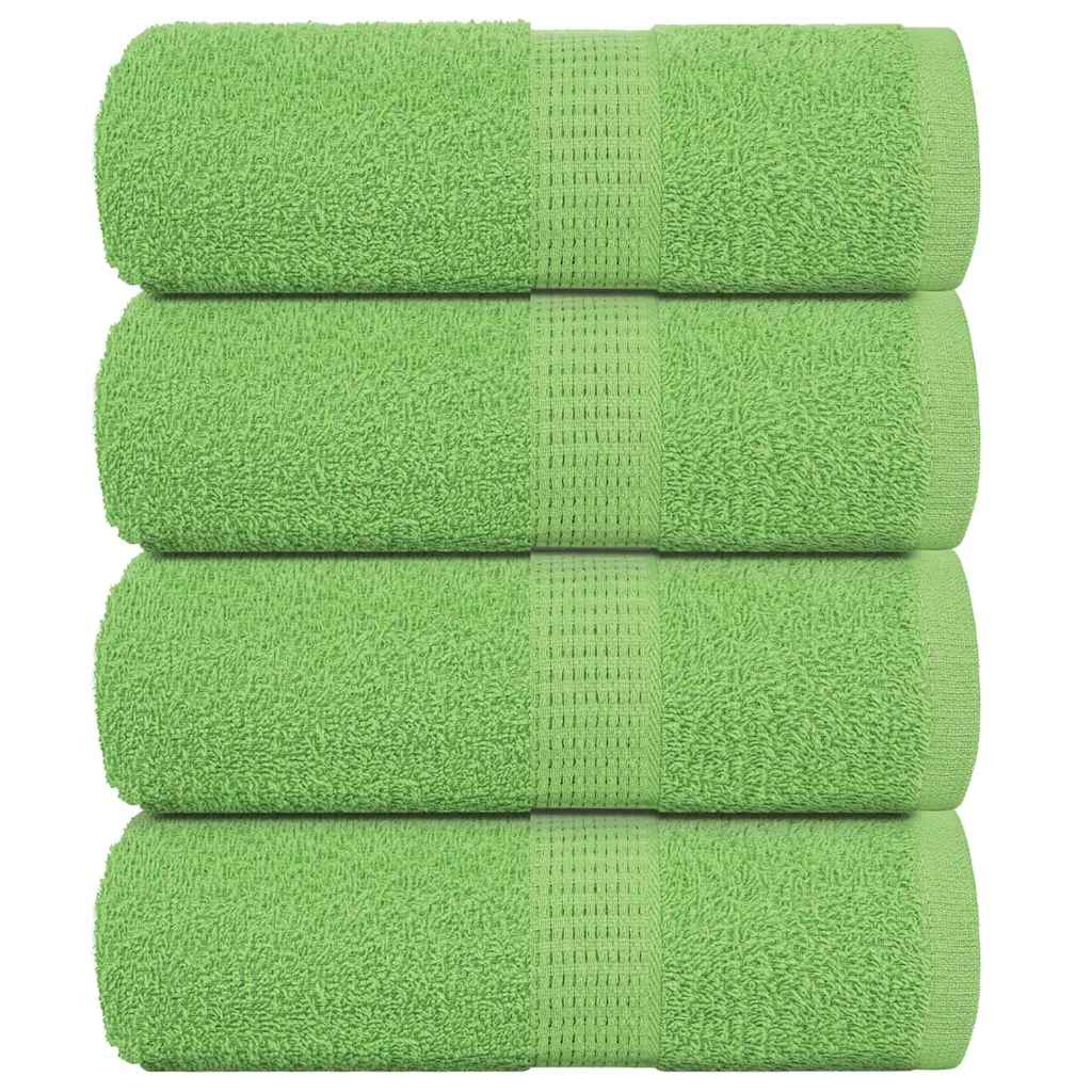 Prosoape de săpun 4 buc Verde măr 30x30 cm 360 g/m² 100% bumbac