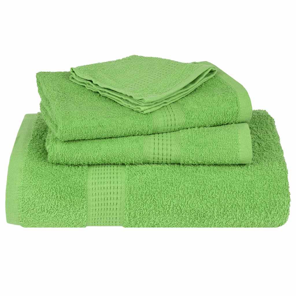 Prosoape de săpun 4 buc Verde măr 30x30 cm 360 g/m² 100% bumbac