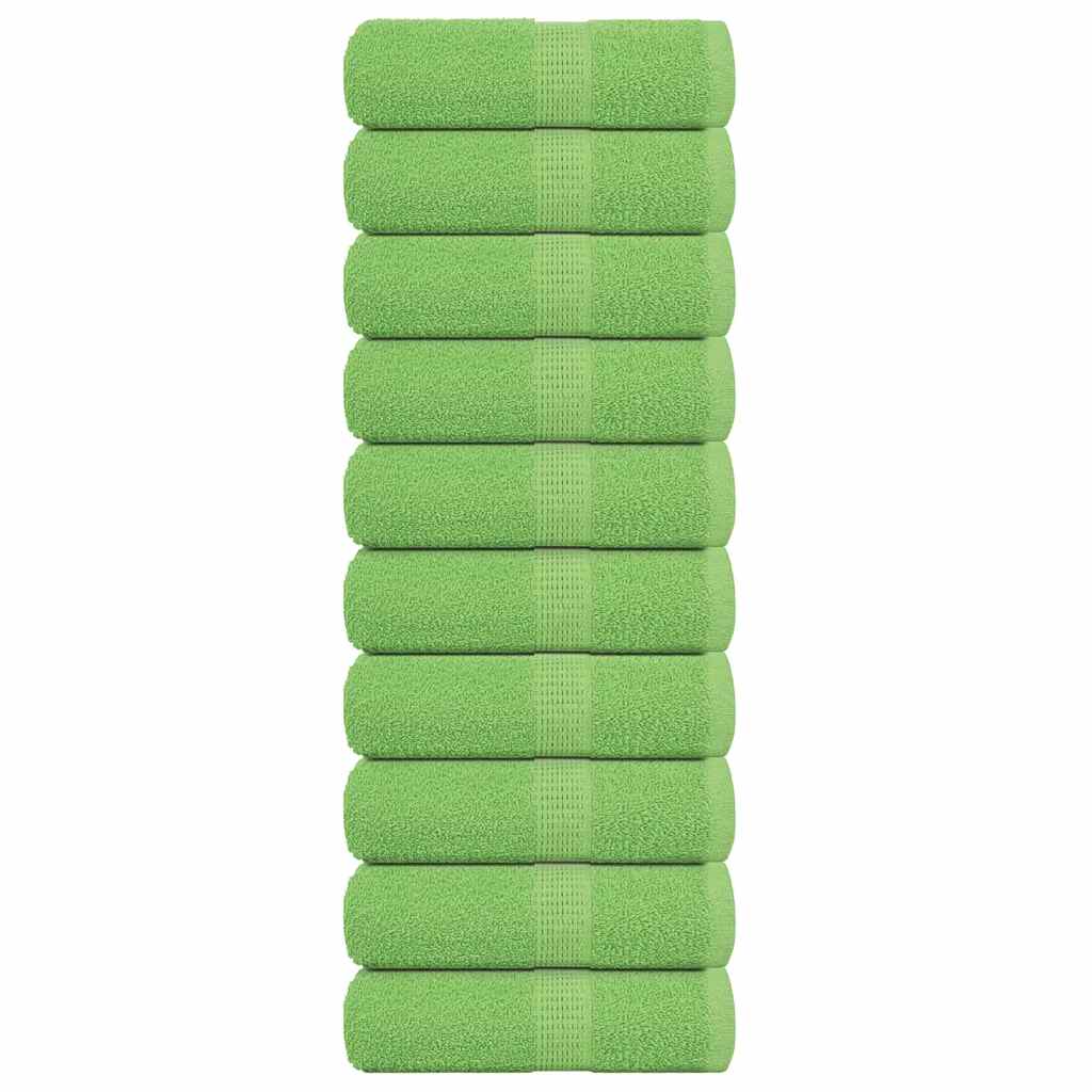 Prosoape de săpun 10 buc Verde măr 30x30cm 360 g/m² 100% bumbac