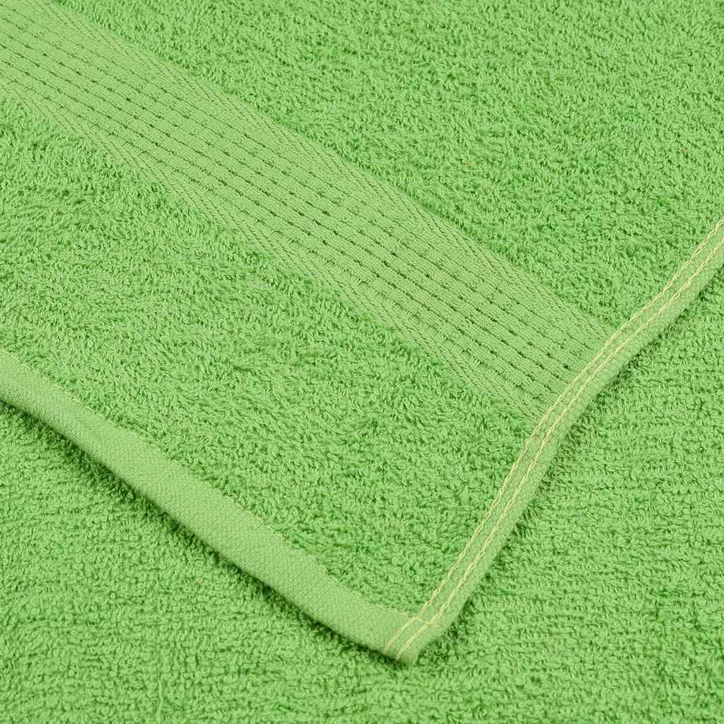 Prosoape de săpun 10 buc Verde măr 30x30cm 360 g/m² 100% bumbac