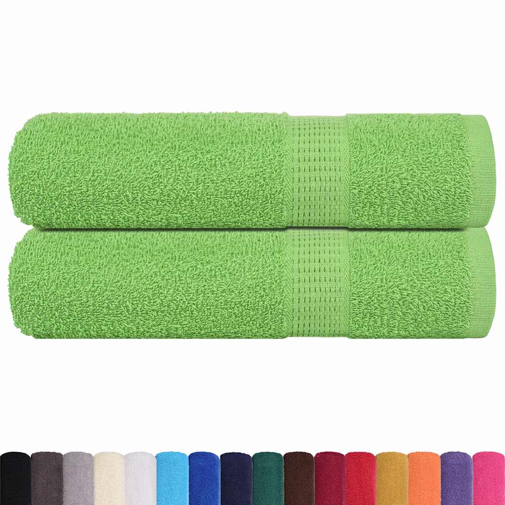 Prosoape de mână 2 buc Verde măr 50x100 cm 360 g/m² 100% bumbac