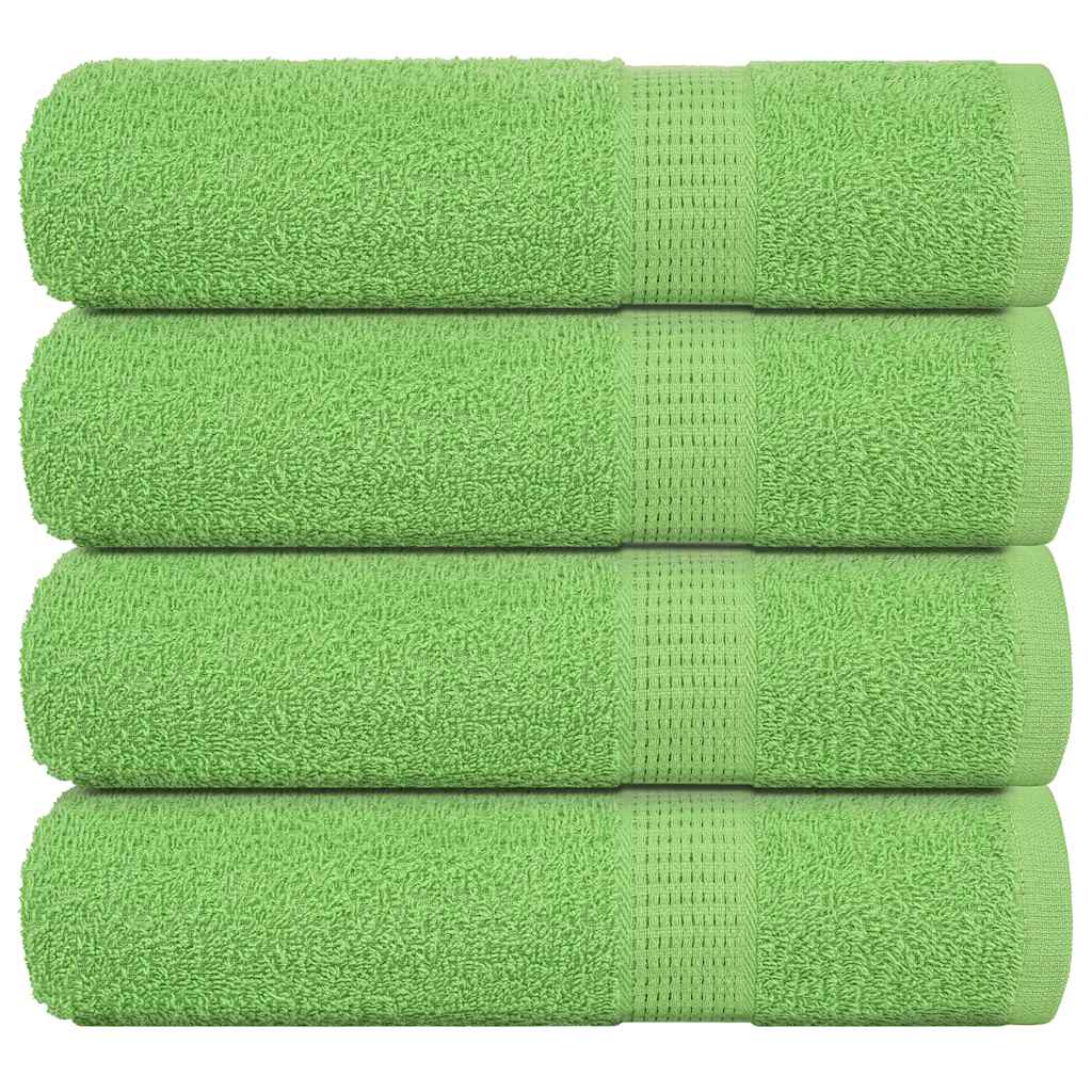 Prosoape de mână 4 buc Verde măr 50x100 cm 360 g/m² 100% bumbac