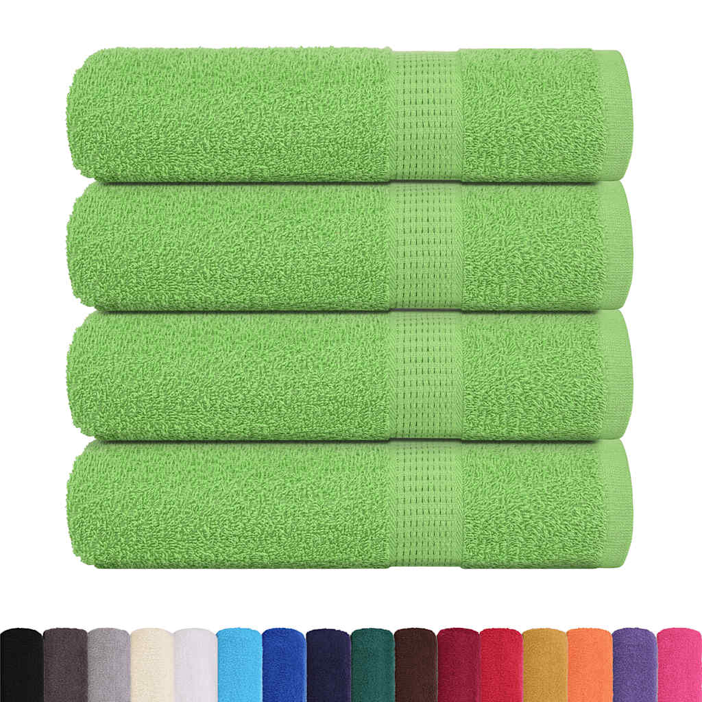 Prosoape de mână 4 buc Verde măr 50x100 cm 360 g/m² 100% bumbac