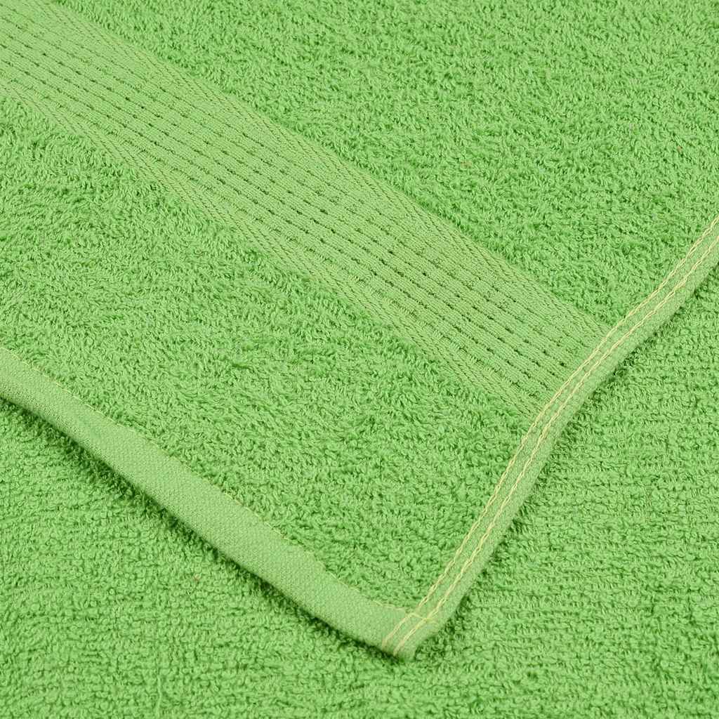 Prosoape de mână 10 buc Verde măr 50x100cm 360 g/m² 100% bumbac