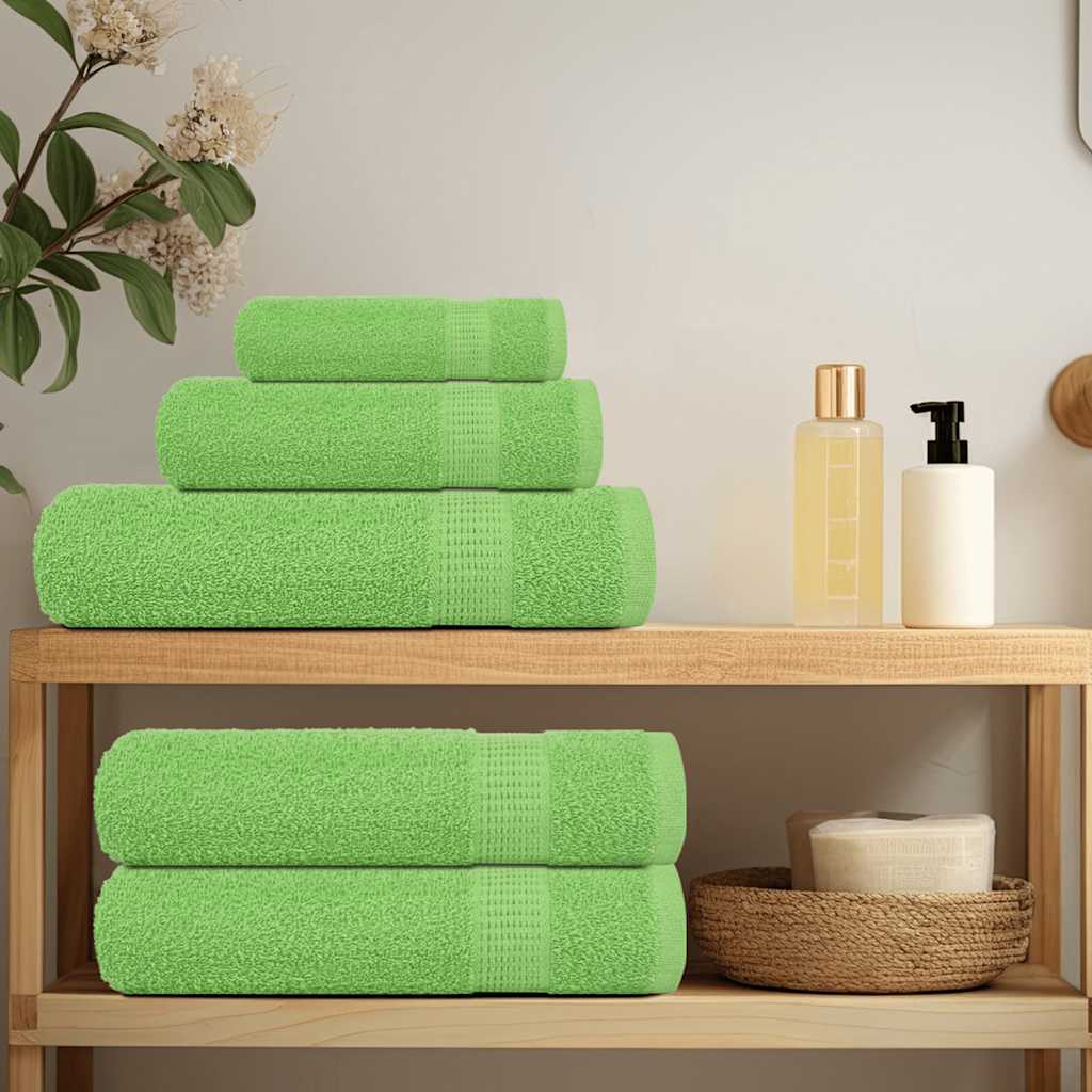 Prosoape de baie 2 buc Verde mere 100x150cm 360g/m² 100% bumbac