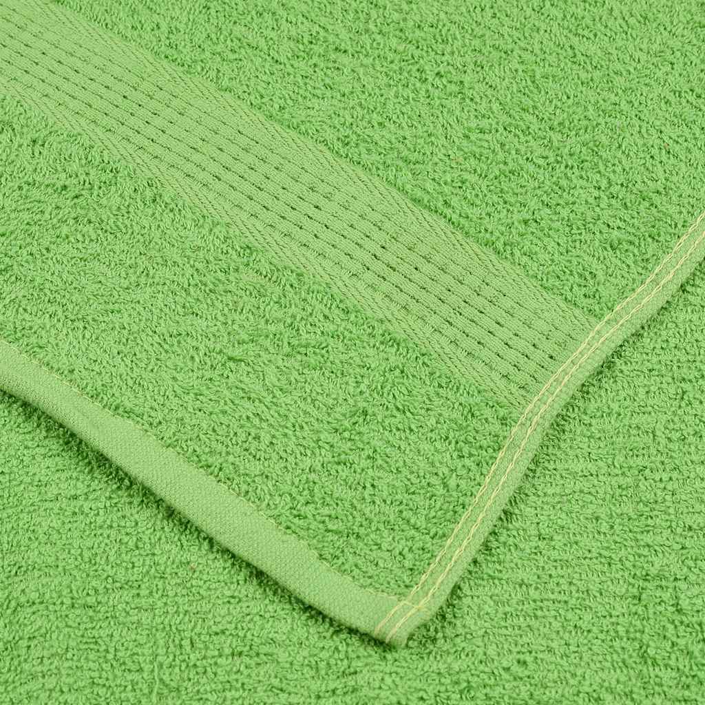 Prosoape saună 4 buc Verde măr 80x200 cm 360 g/m² 100% bumbac