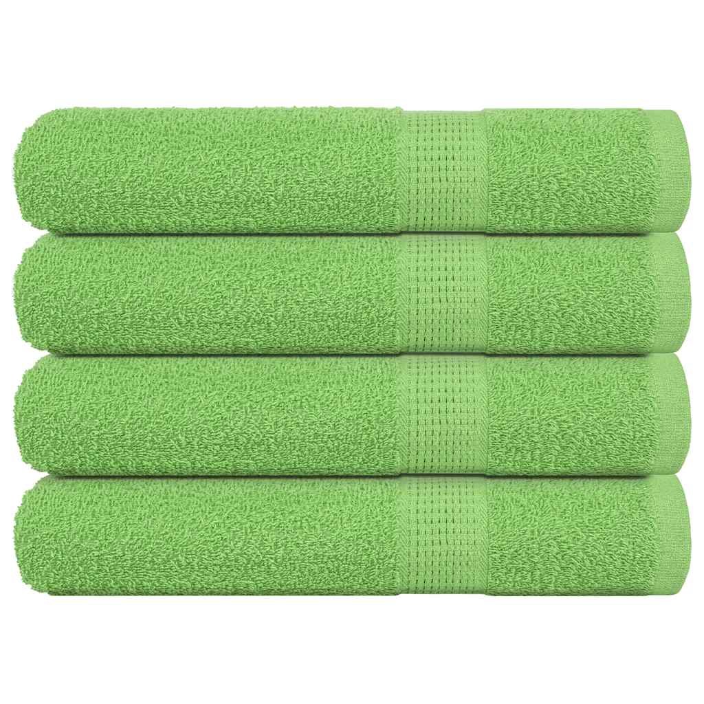 Prosoape 4 buc Verde mere 100x200 cm 360 g/m² 100% bumbac