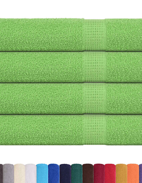 Загрузите изображение в средство просмотра галереи, Prosoape 4 buc Verde mere 100x200 cm 360 g/m² 100% bumbac
