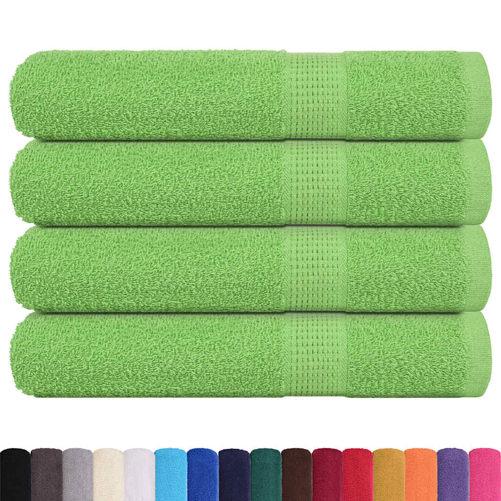 Prosoape 4 buc Verde mere 100x200 cm 360 g/m² 100% bumbac