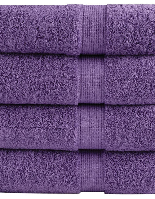 Загрузите изображение в средство просмотра галереи, Prosoape mâini premium SOLUND 4 buc violet 30x30cm 600 gsm
