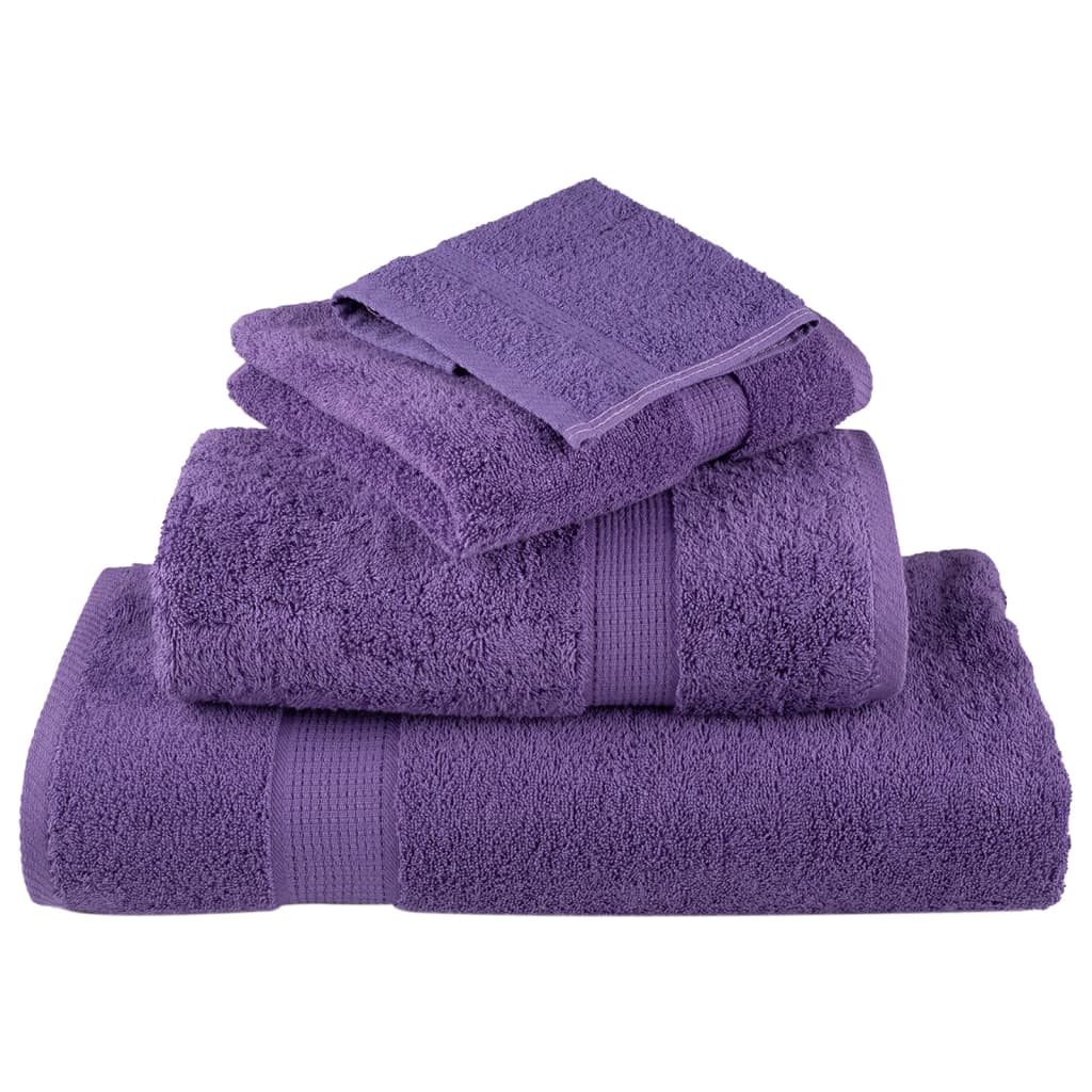 Prosoape mâini premium SOLUND 4 buc violet 30x30cm 600 gsm