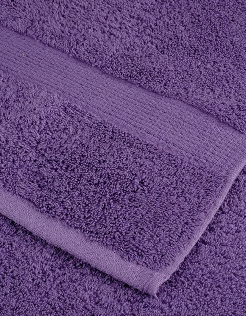 Загрузите изображение в средство просмотра галереи, Prosoape oaspeți premium SOLUND 4 buc violet 30x50 cm 600 gsm
