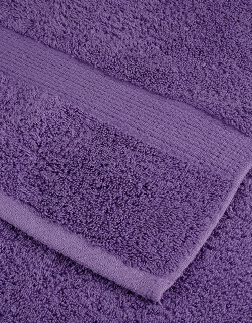 Загрузите изображение в средство просмотра галереи, Prosoape de duș premium SOLUND 10 buc. violet 70x140 cm 600 gsm
