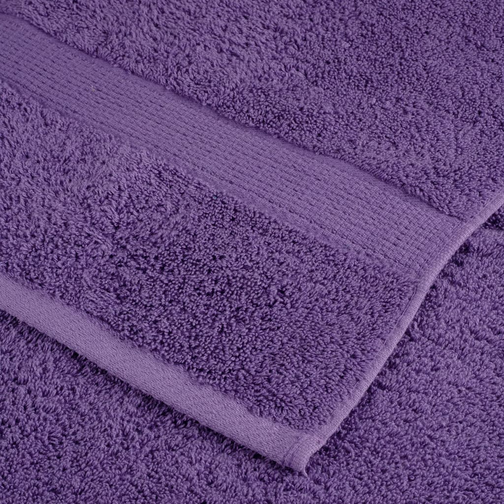 Prosoape de duș premium SOLUND 10 buc. violet 70x140 cm 600 gsm