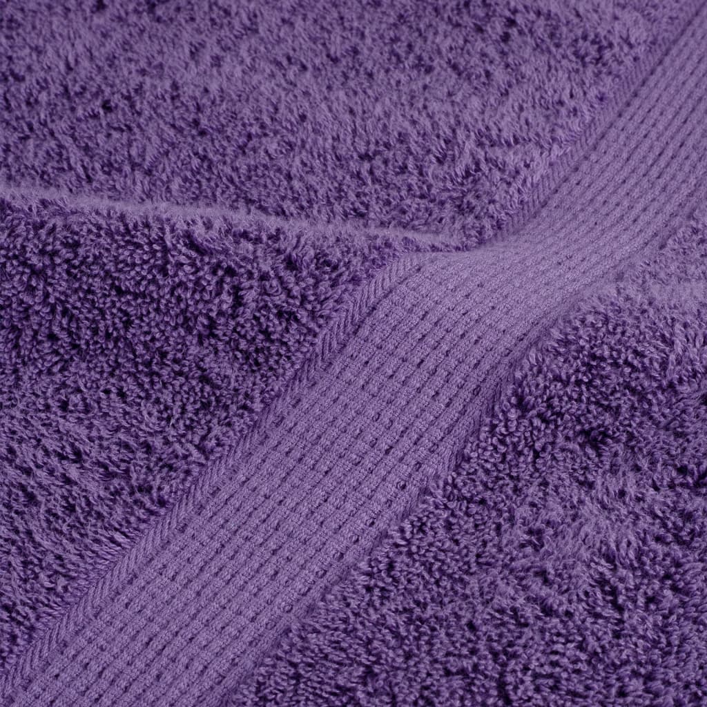 Prosoape de saună premium SOLUND 10 buc. violet 80x200cm 600gsm