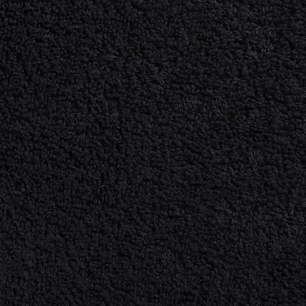 Prosoape mâini premium SOLUND 4 buc negru 30x30 cm 600 gsm