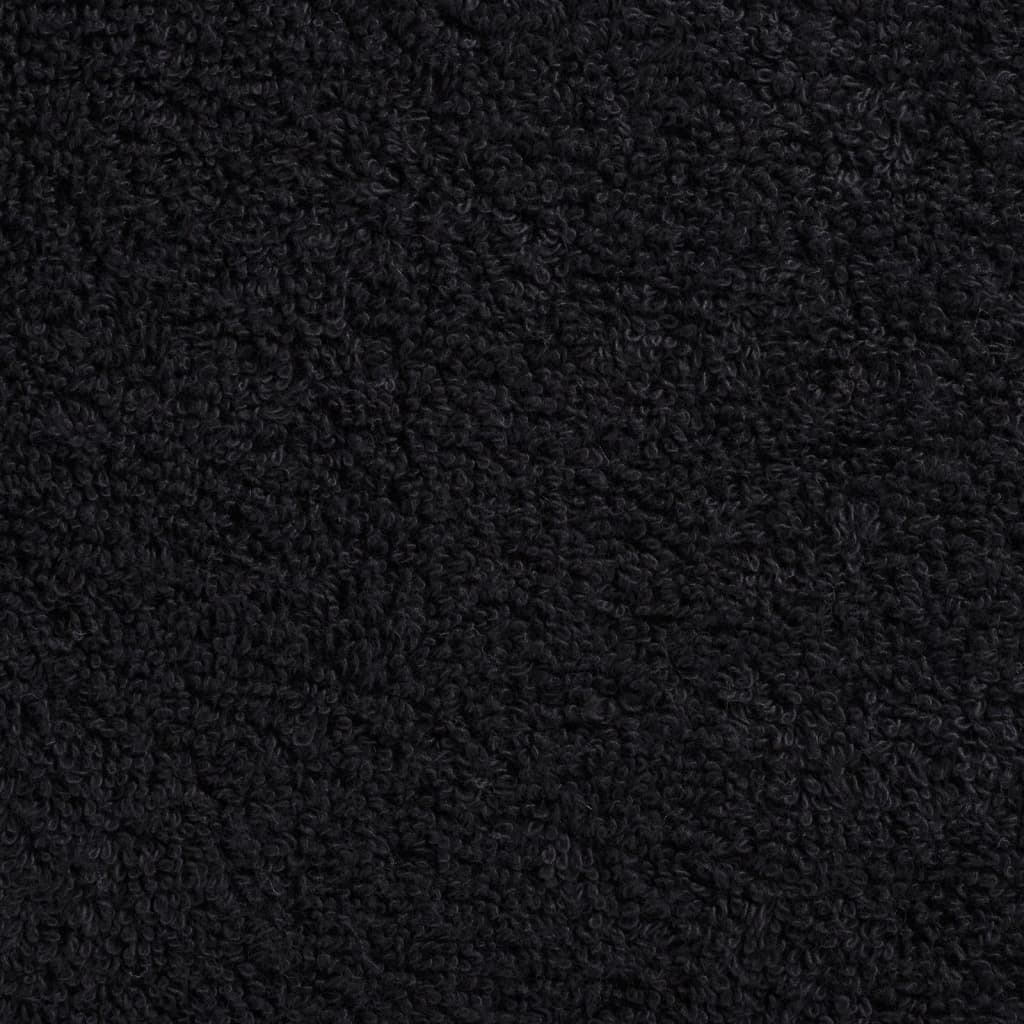 Prosoape de duș premium SOLUND 10 buc. negru 70x140 cm 600 gsm