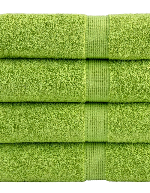 Загрузите изображение в средство просмотра галереи, Prosoape de mâini premium SOLUND 4 buc. verde 50x100cm 600 gsm
