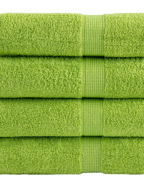 Загрузите изображение в средство просмотра галереи, Prosoape de duș premium SOLUND 4 buc. verde 70x140 cm 600 gsm
