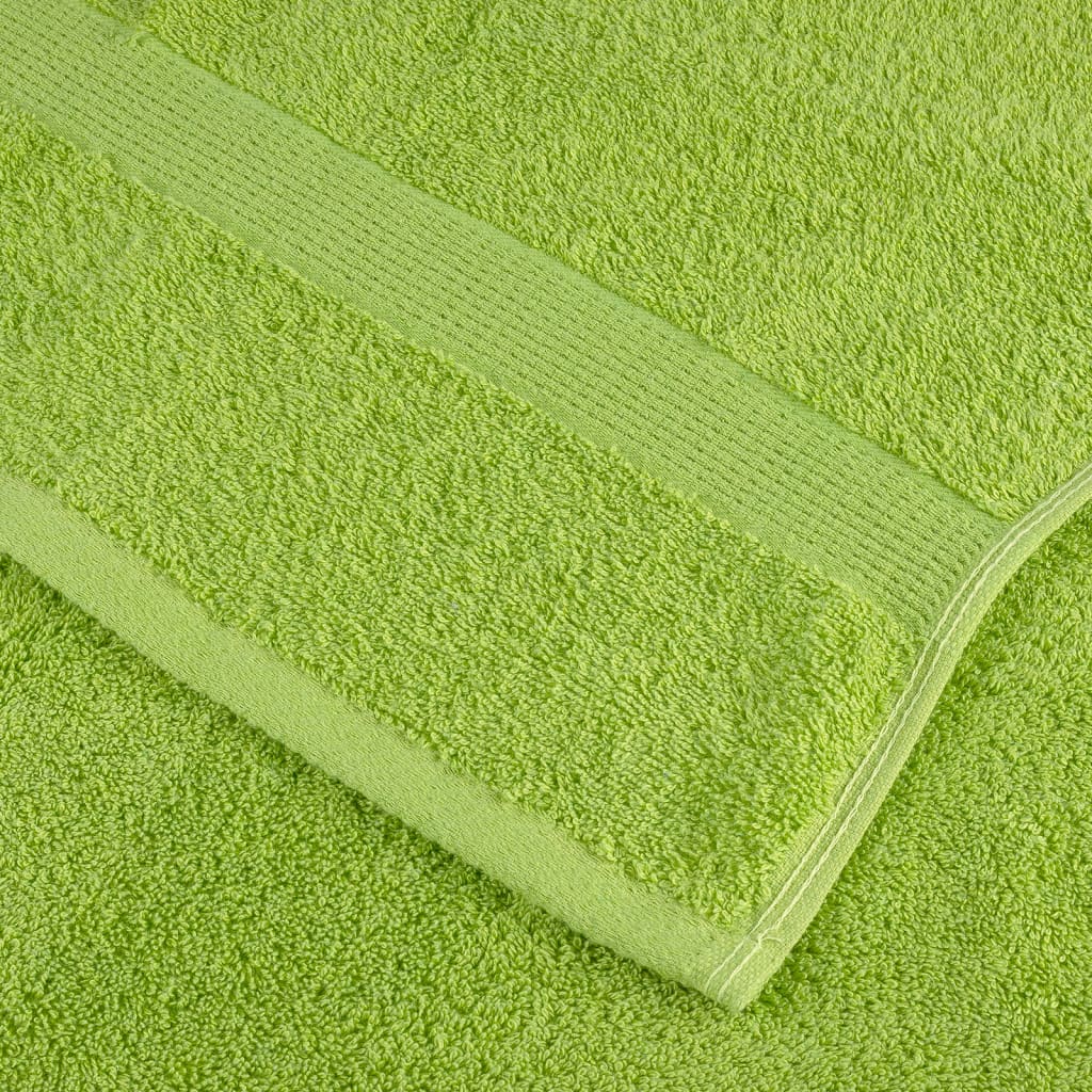 Prosoape de saună premium SOLUND 2 buc. verde 80x200 cm 600 gsm