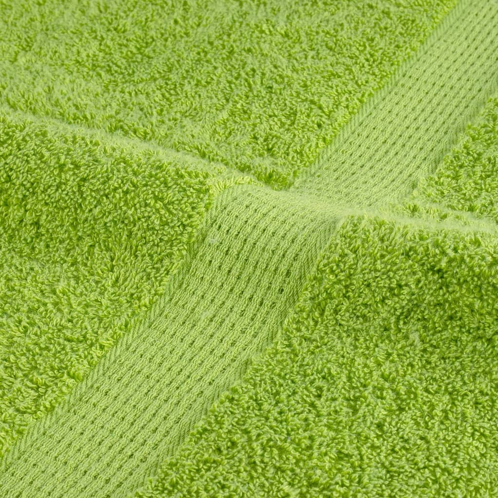 Prosoape de saună premium SOLUND 2 buc. verde 80x200 cm 600 gsm