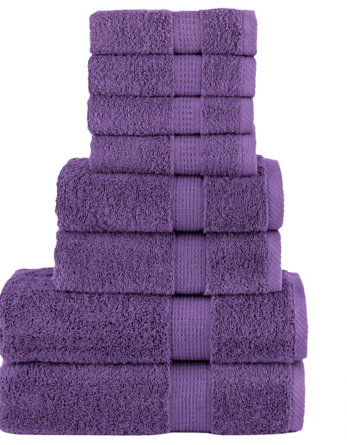 Загрузите изображение в средство просмотра галереи, Set de prosoape premium SOLUND, 8 piese, violet, 600 g/m²
