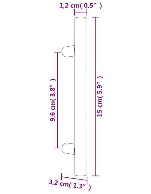 Загрузите изображение в средство просмотра галереи, Mânere de dulap, 20 buc., argintiu, 96 mm, oțel inoxidabil
