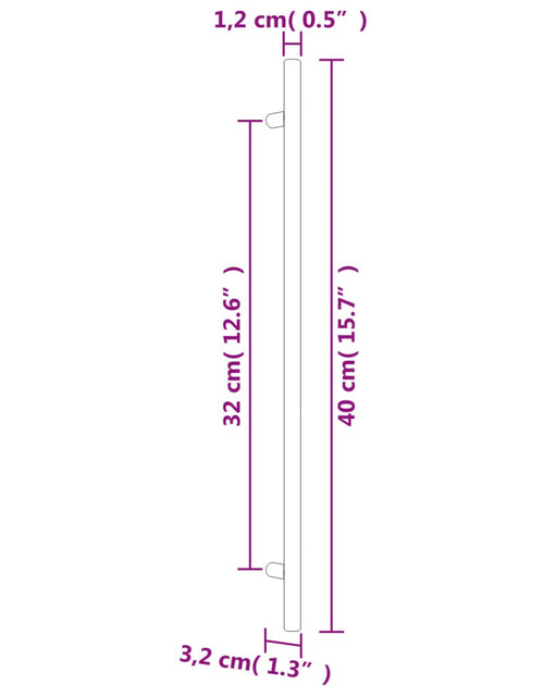 Загрузите изображение в средство просмотра галереи, Mânere de dulap, 20 buc., argintiu, 320 mm, oțel inoxidabil
