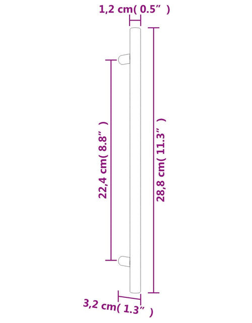 Загрузите изображение в средство просмотра галереи, Mânere de dulap, 20 buc., auriu, 224 mm, oțel inoxidabil
