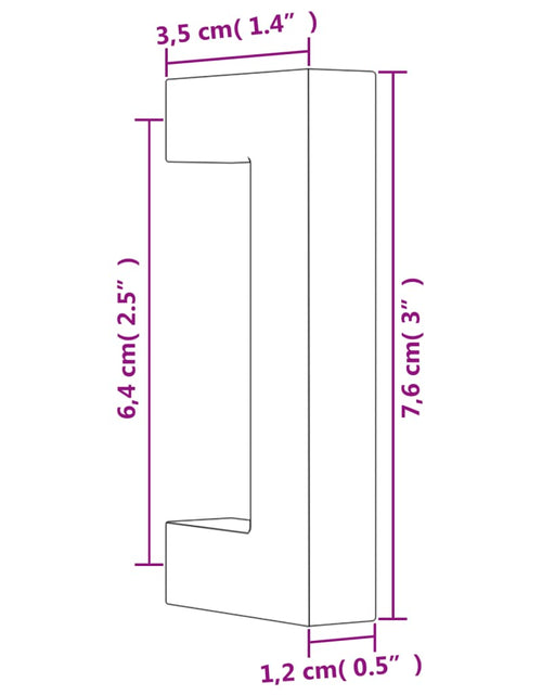 Încărcați imaginea în vizualizatorul Galerie, Mânere de dulap, 20 buc., bronz, 64 mm, oțel inoxidabil
