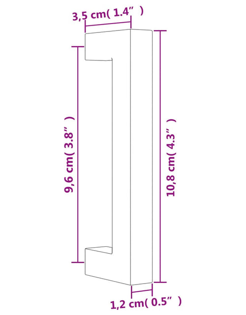 Загрузите изображение в средство просмотра галереи, Mânere de dulap, 20 buc., bronz, 96 mm, oțel inoxidabil
