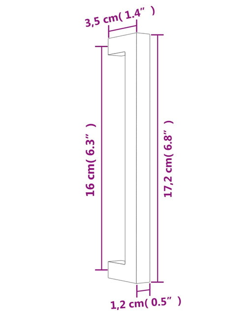 Încărcați imaginea în vizualizatorul Galerie, Mânere de dulap, 20 buc., bronz, 160 mm, oțel inoxidabil
