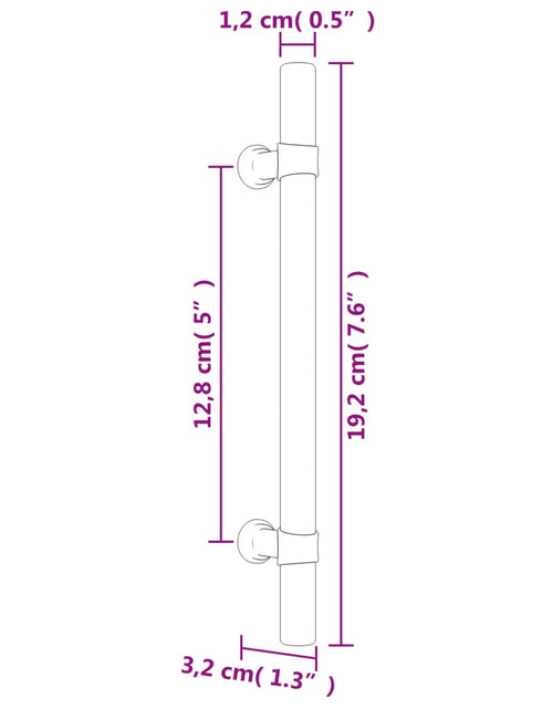 Загрузите изображение в средство просмотра галереи, Mânere de dulap, 20 buc., negru, 128 mm, oțel inoxidabil
