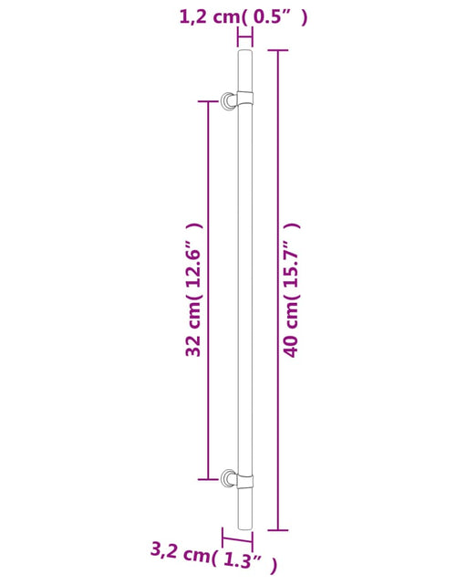 Загрузите изображение в средство просмотра галереи, Mânere de dulap, 10 buc., argintiu, 320 mm, oțel inoxidabil
