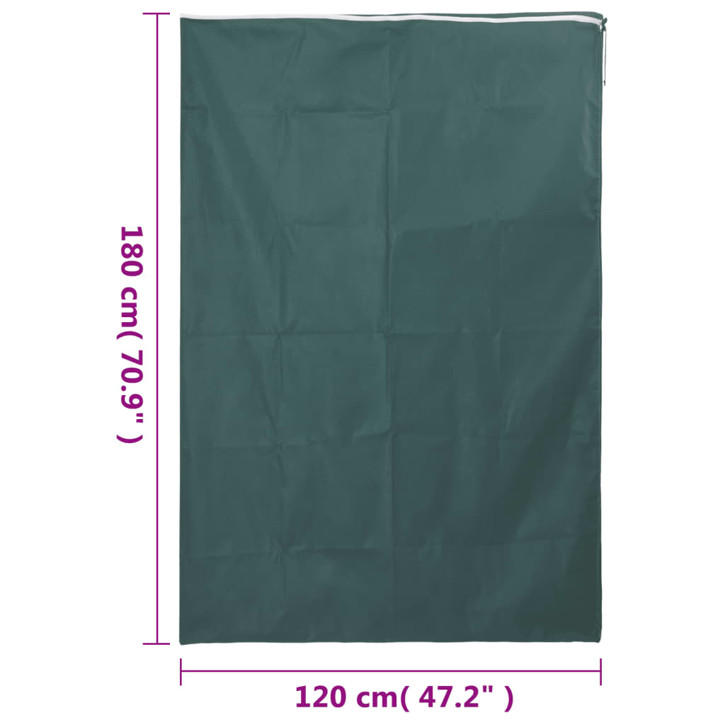 Protecție de fleece plante cu fermoar 2 buc 70 g/m² 1,2x1,8 m