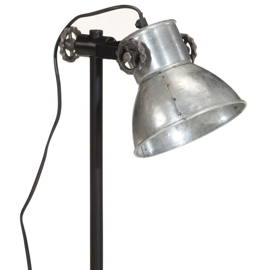 Lampă de birou 25 W, argintiu vintage, 15x15x55 cm, E27