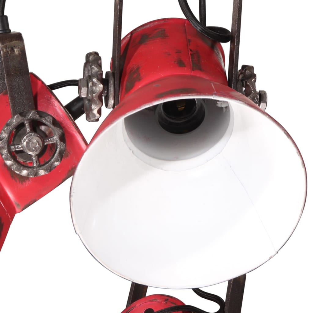 Lampă suspendată 25 W, roșu uzat, 30x30x100 cm, E27