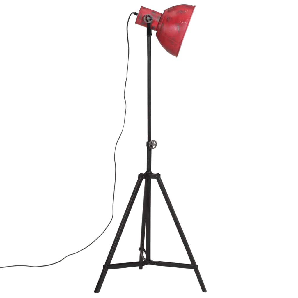 Lampă de podea, 25 W, roșu uzat, 61x61x90/150 cm, E27