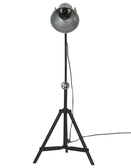 Încărcați imaginea în vizualizatorul Galerie, Lampă de podea 25 W, argintiu vintage, 35x35x65/95 cm, E27
