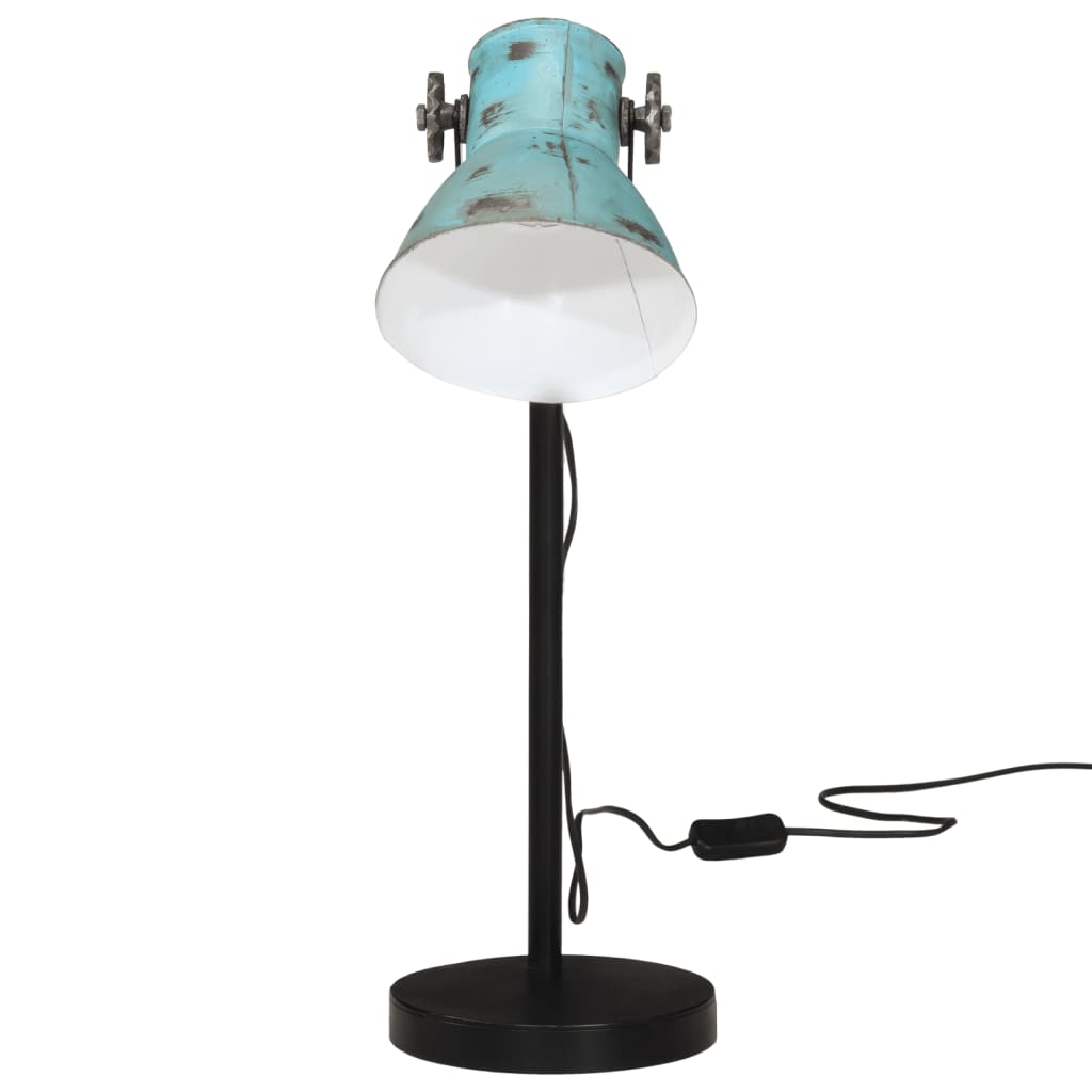 Lampă de birou 25 W, albastru uzat, 17x17x60 cm, E27