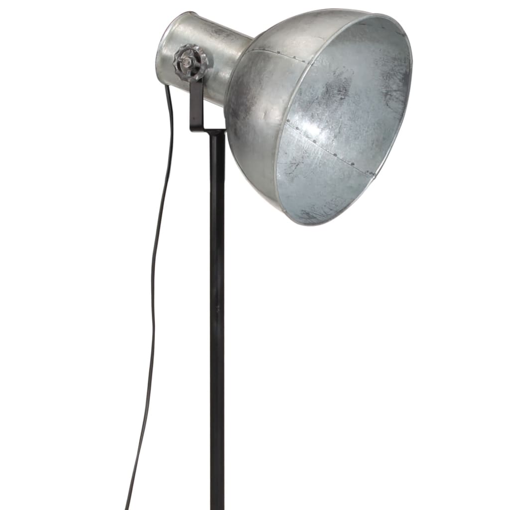 Lampă de podea 25 W, argintiu vintage, 75x75x90-150 cm, E27