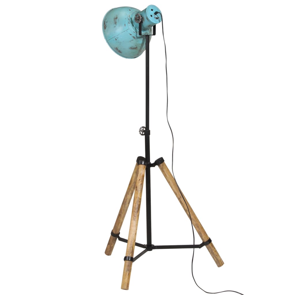 Lampă de podea, 25 W, albastru uzat, 75x75x90-150 cm, E27