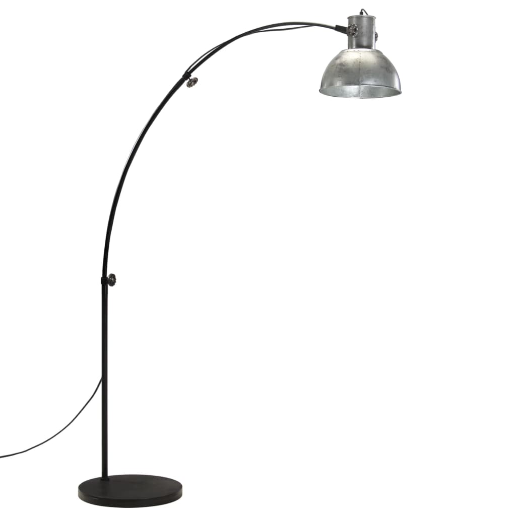 Lampă de podea 25 W, argintiu vintage, 150 cm, E27