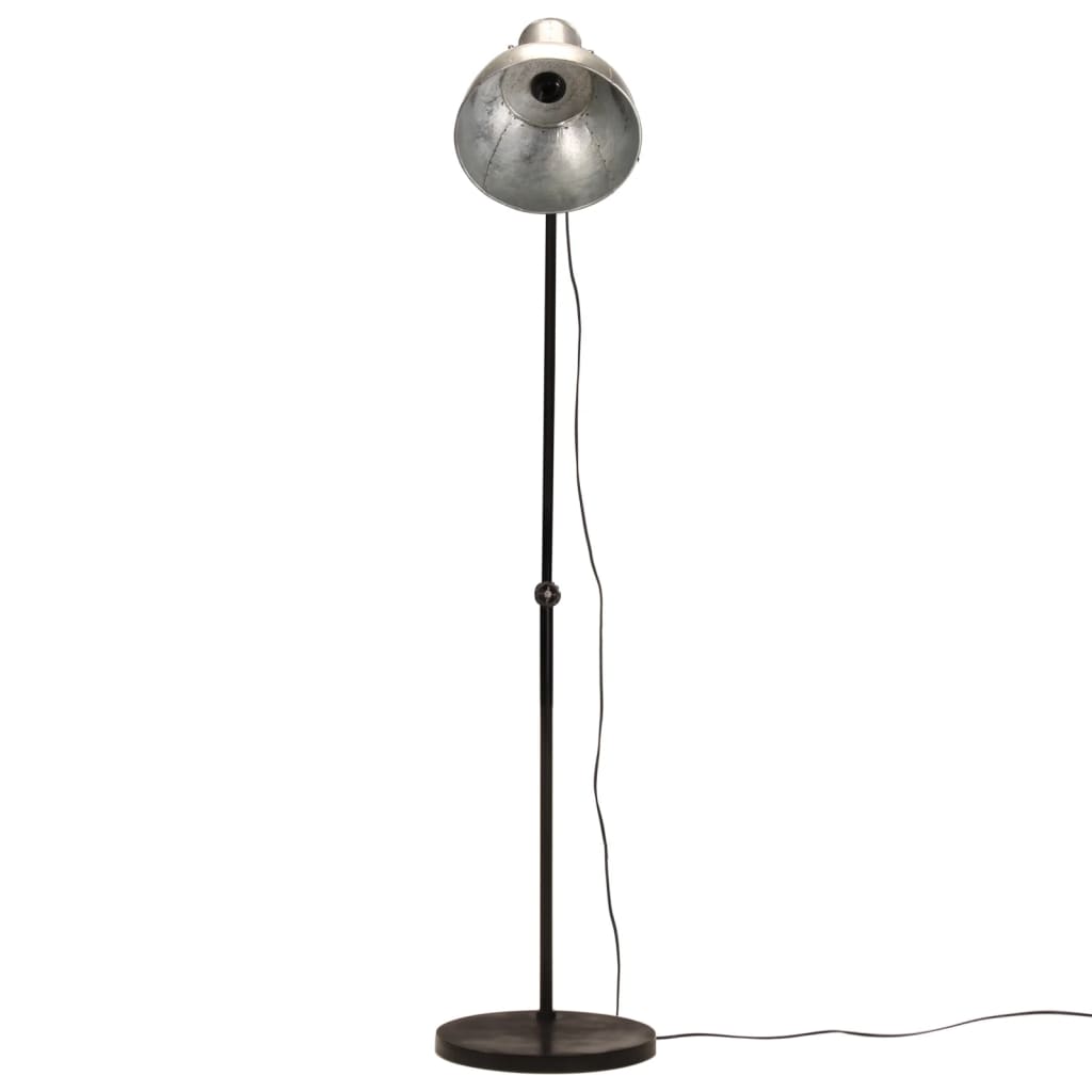Lampă de podea 25 W, argintiu vintage, 150 cm, E27