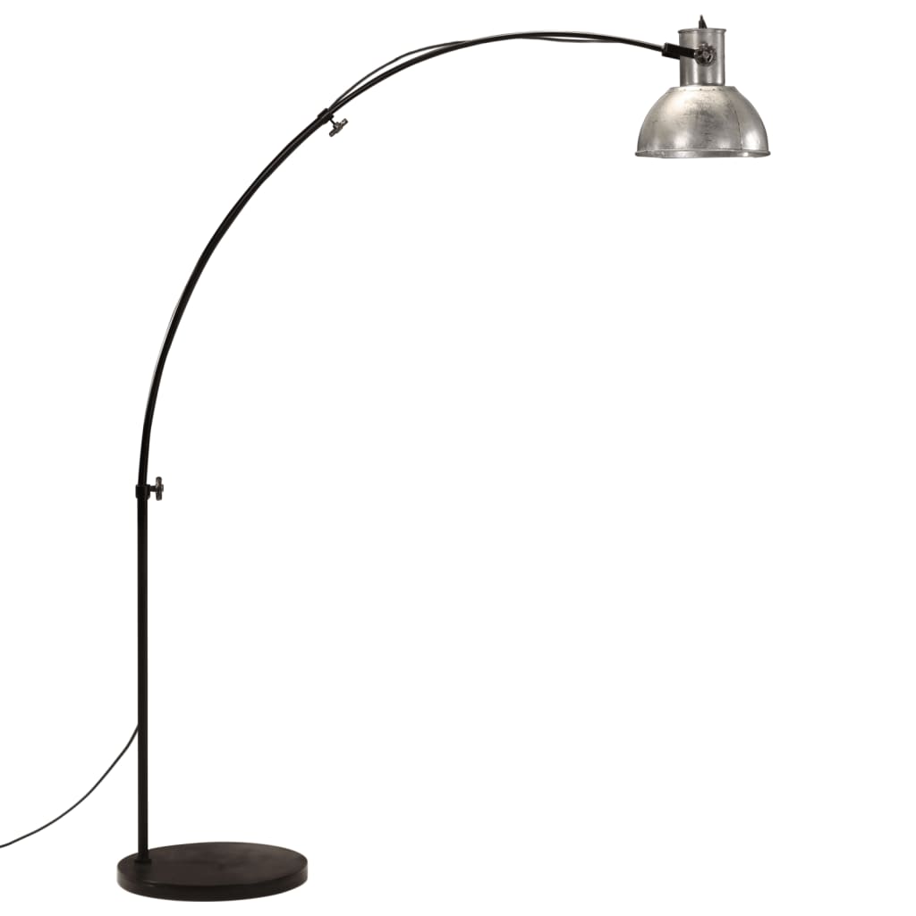 Lampă de podea 25 W, argintiu vintage, 150 cm, E27